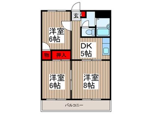 ガーデンヒルズの物件間取画像